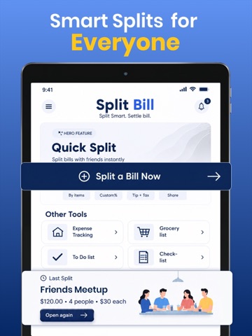 Split Bill: Split Payments App iPad screenshot