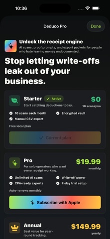 Deduco: AI Tax Vault screenshot