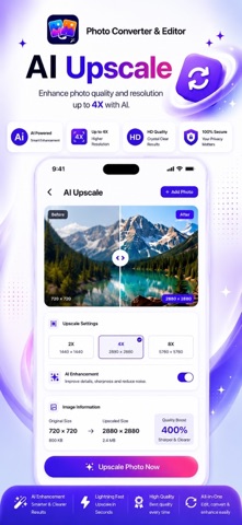 Photo Converter & AI Editor iPhone screenshot