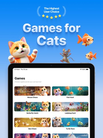 Fish Game for Cats iPad screenshot