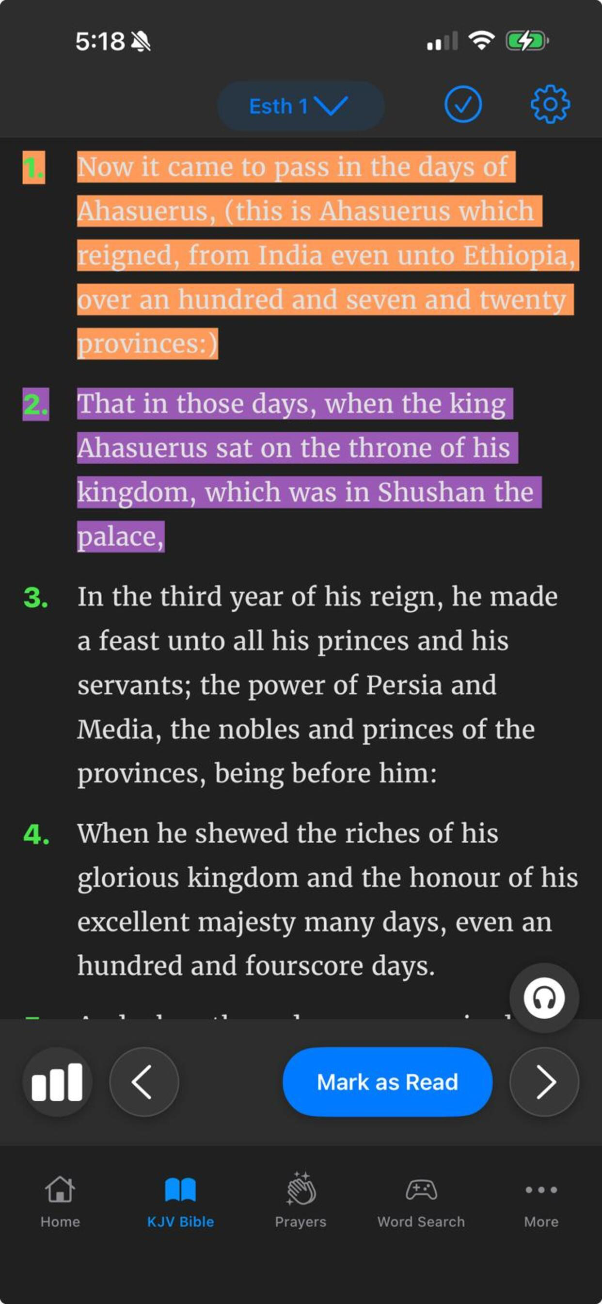 Audio King James Bible screenshot 2