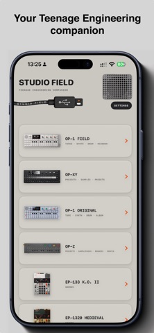 Studio Field app screenshot