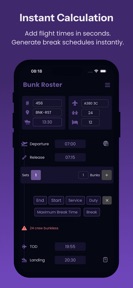 Bunk Roster - Break Calculator screenshot