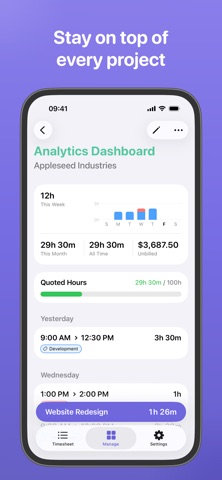 Clockwork - Time Tracker Screenshot 3 of 6