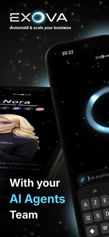Exova - AI Agents iPhone screenshot