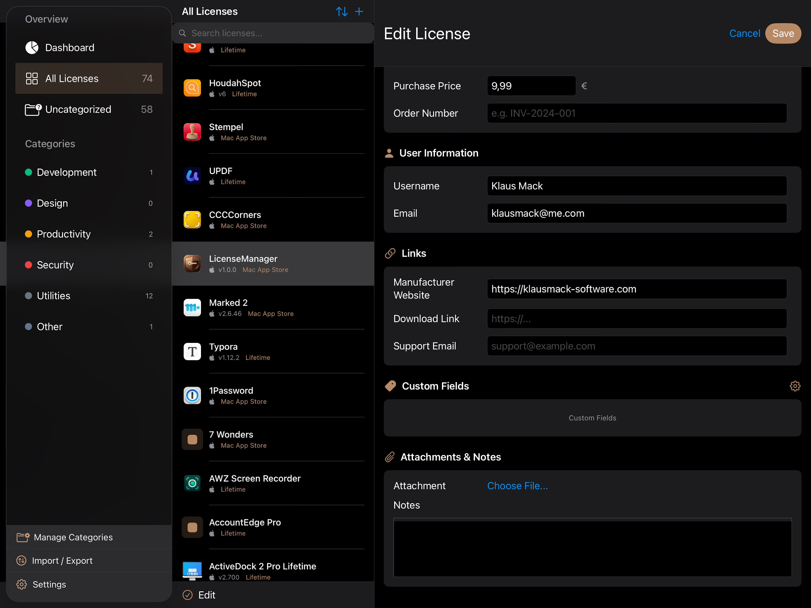 LicenseManagerPro screenshot 3