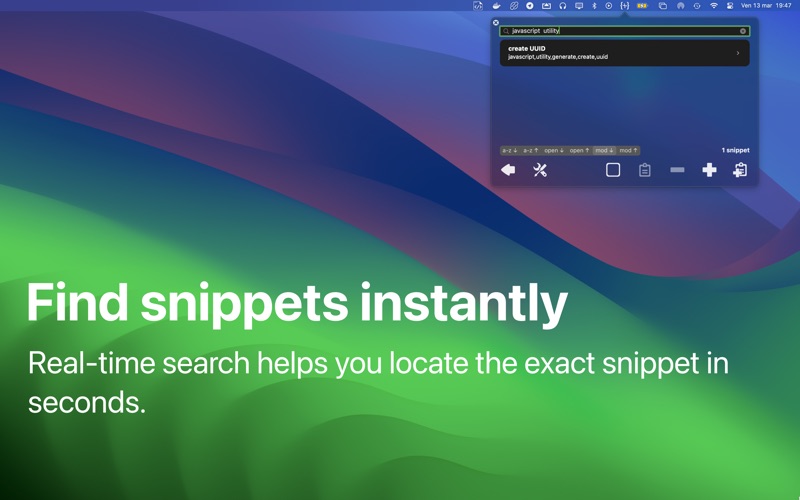 SnipCode app screenshot 2