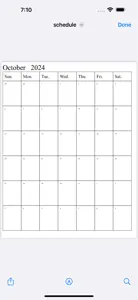 PrintingCalendar:Easy,simple screenshot #3 for iPhone