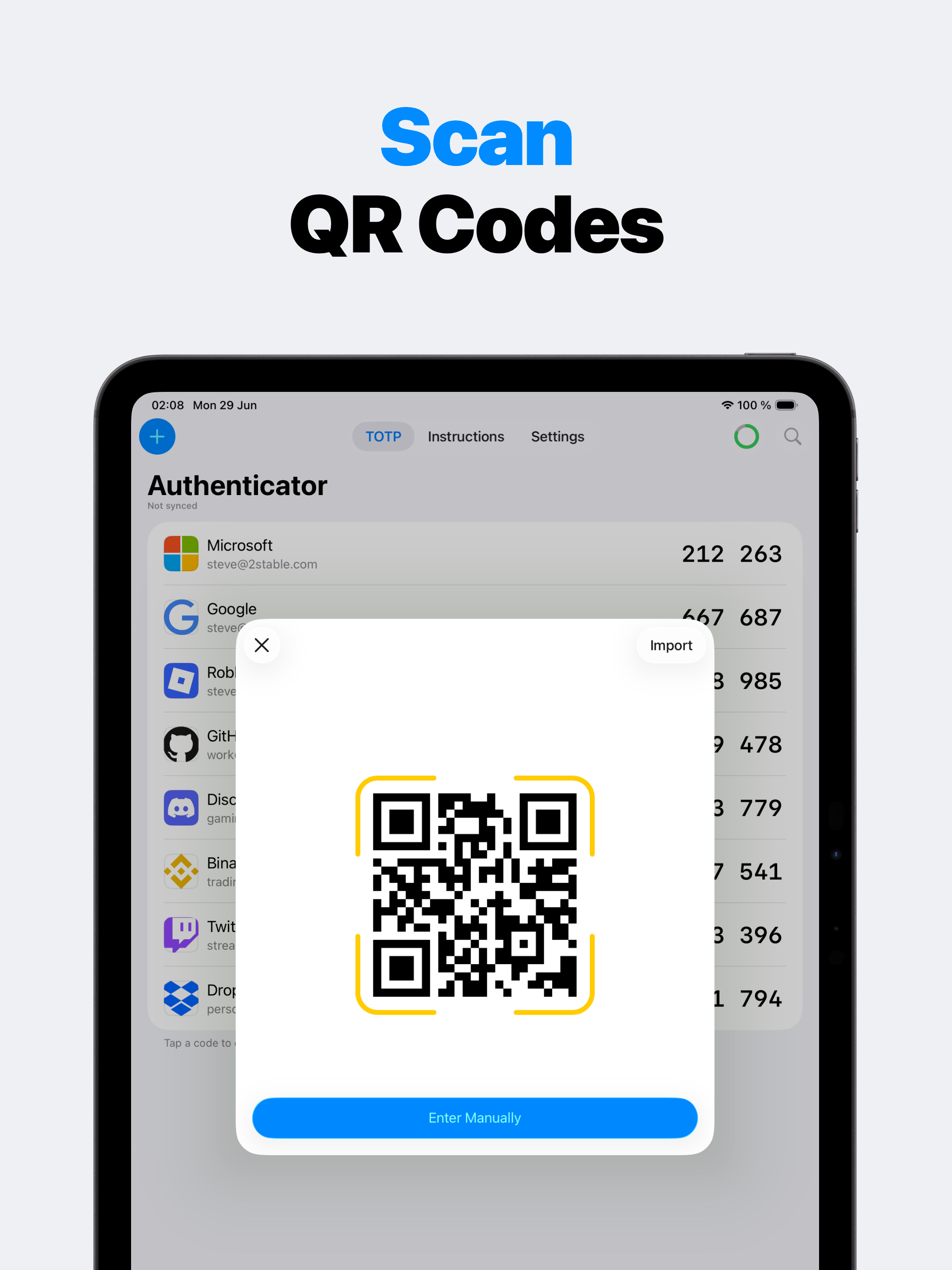 Authenticator 2FA TOTP OTP MFA