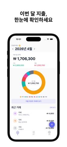 머니 모아 - 간편한 로컬 가계부 screenshot