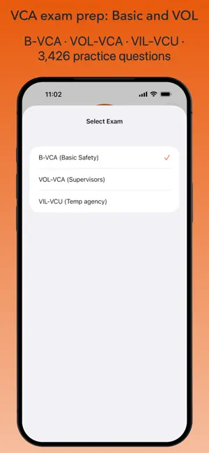 VCA Exam Prep English Test screenshot 1