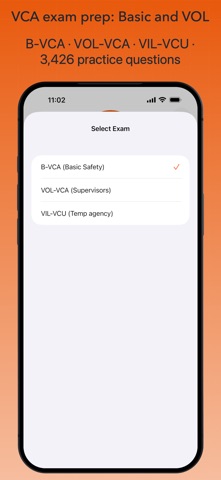 VCA Exam Prep English Test iPhone screenshot