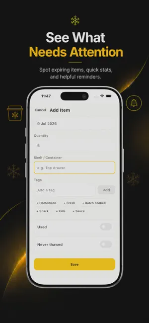 Simple Freezer Notes screenshot 1