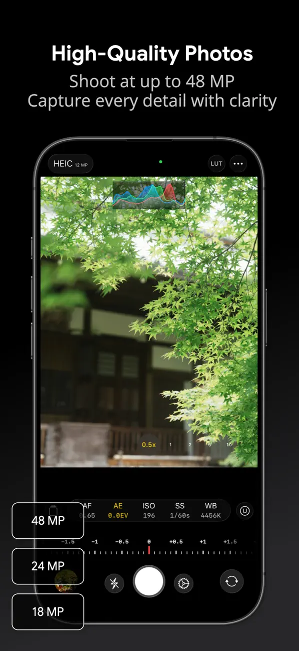 Screenshot #2 pour MyCam Pro – 48MP Manual ProCam