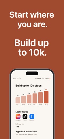 DailyTen: 10K Steps to Scroll Screenshot 2 of 3