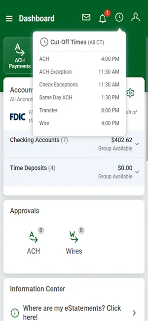Bank Independent Treasury Mgmt screenshot 1