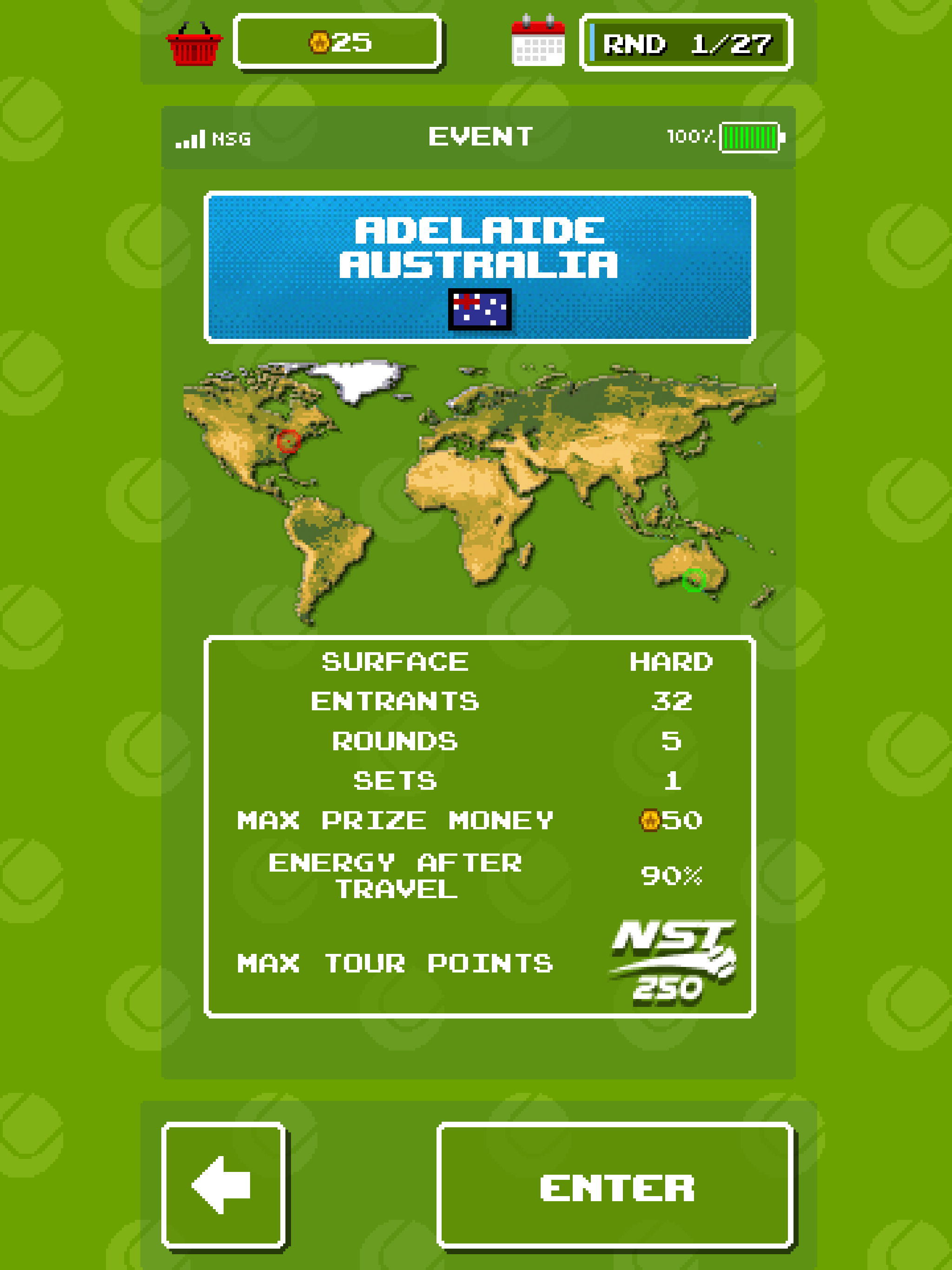 Retro Slam Tennis