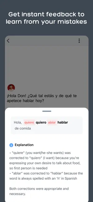 Langua: AI language learning screenshot 2