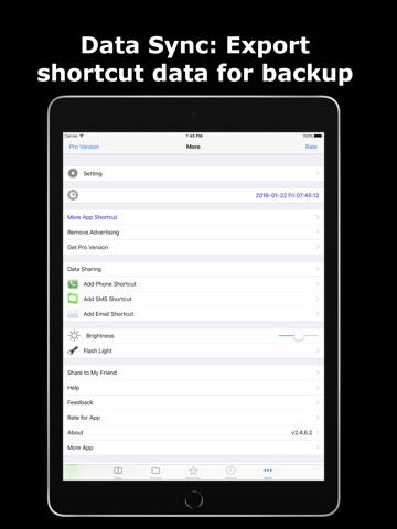 Shortcut Manager Pro - App Hub iPad screenshot