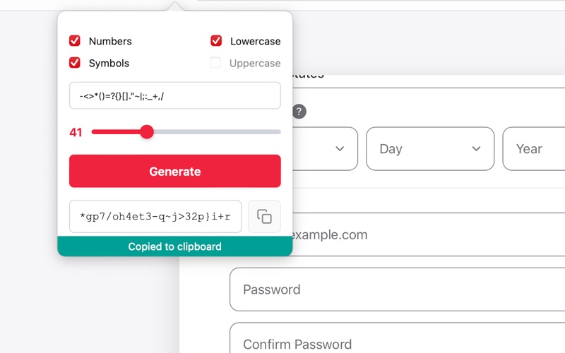 App screenshot