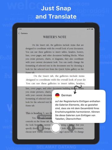Ai Translate All Languages iPad screenshot