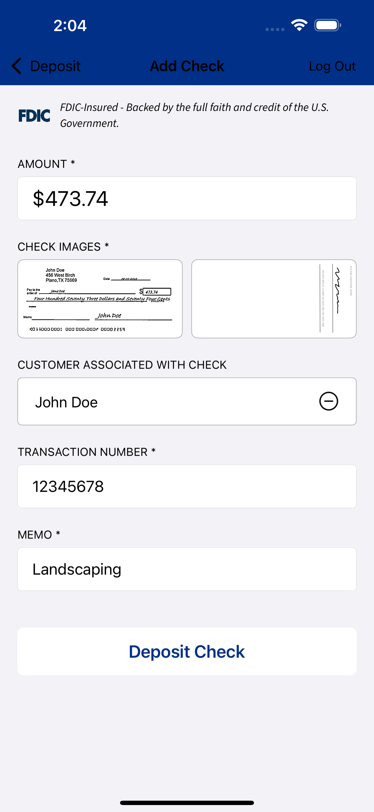 Carolina Bank Merchant Capture