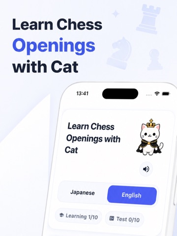 Learn Chess Openings with Cat iPad screenshot