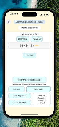 Cramming Arithmetic Trainer screenshot 3