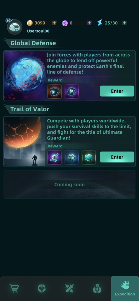 Galaxy Defense: Fortress TD - Dieses Tool bietet Spielern "Global Defense" für kooperatives Spiel und "Trail of Valor" für weltweite Wettbewerbe.