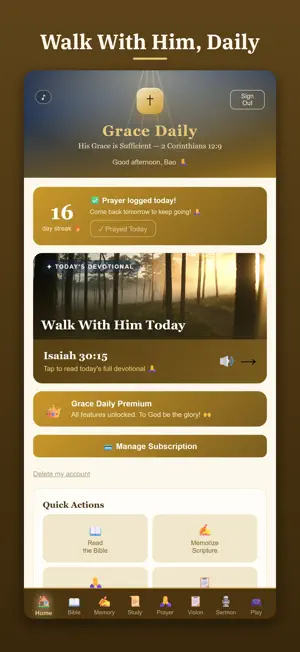Grace Daily: Bible & Prayer screenshot 1