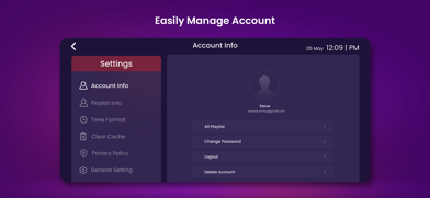 Purple Easy - IPTV Player Screenshot 2 of 4