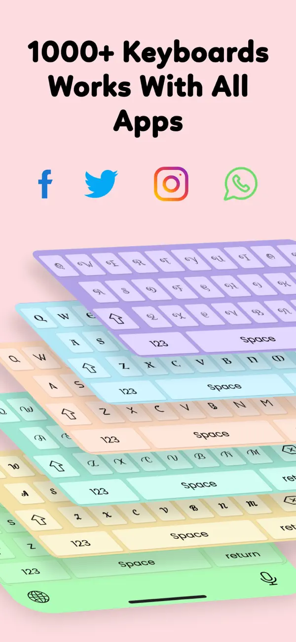 #4. Fonts Keyboard for iPhone,iPad (iOS) Door: Protools LLP
