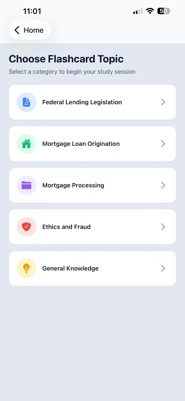 Screenshot #3 pour NMLS Flashcards