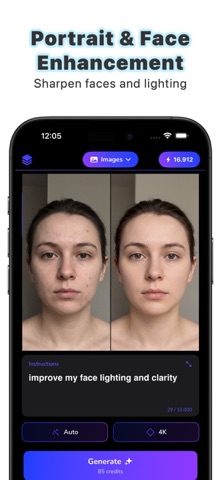 Aido – AI Photo Enhancer iPhone screenshot