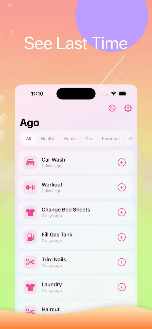 Screenshot #1 pour Ago — Track Life, Not Habits