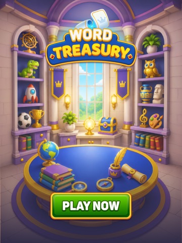 Word Treasury Auto Sort Puzzle iPad screenshot