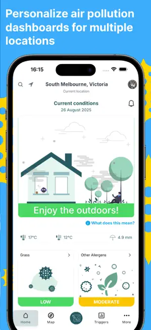 Melbourne Pollen Count iPhone screenshot 1