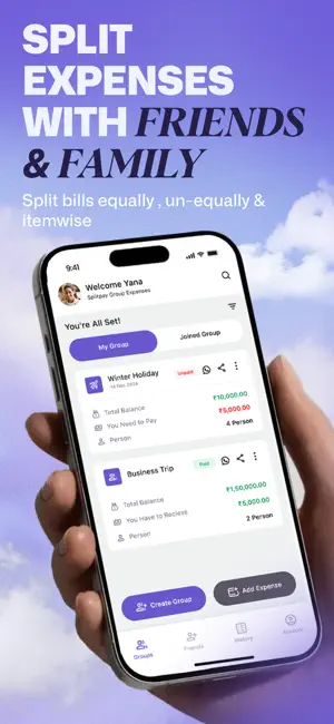 SplitPay Group Expenses screenshot 1