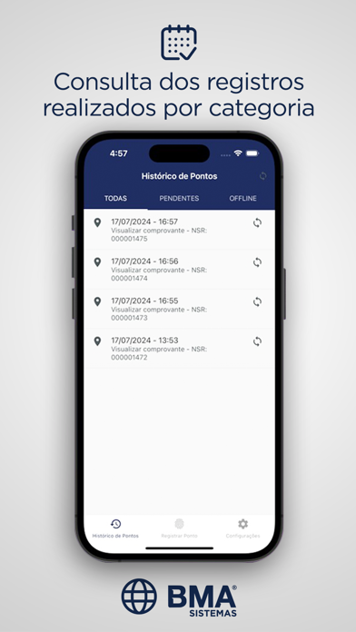 BMA - Registrador de Ponto Screenshot
