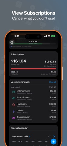 Moondane: Expense Tracker Screenshot 5 of 6