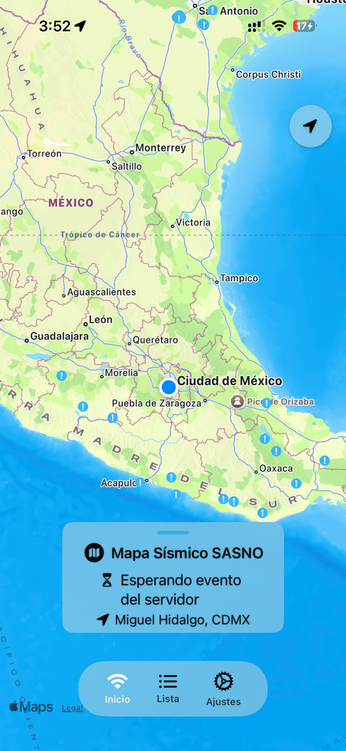 SASNO - Alerta Sísmica