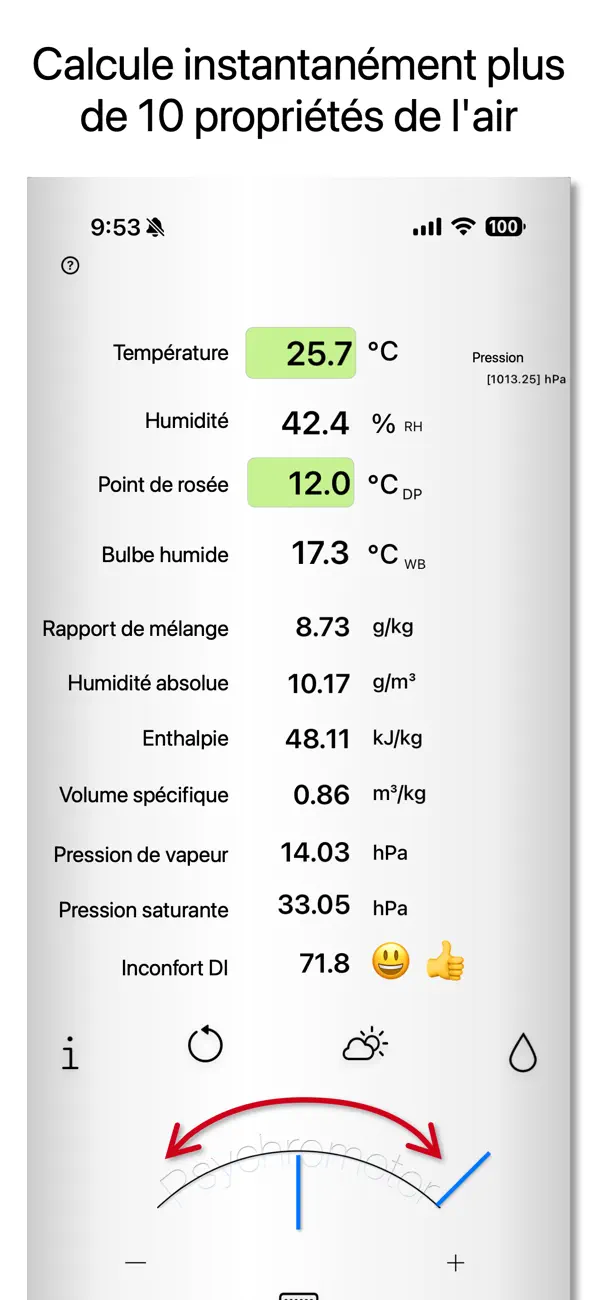 Screenshot #1 pour Calculer le confort