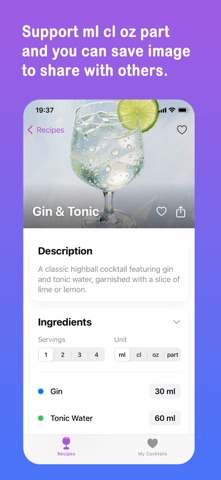 Cocktails Recipes Drink Create iPhone screenshot