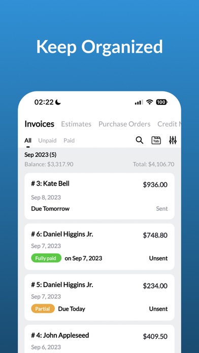 Invoice Maker,Zippy Invoice Screenshot