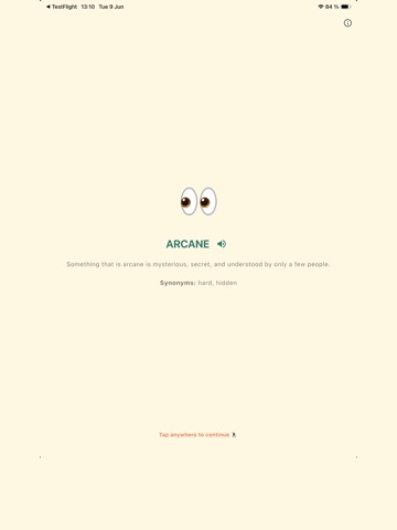 Evido: SAT Vocabulary iPad screenshot