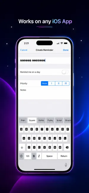Keyboard Fonts & Cursive Text screenshot 4
