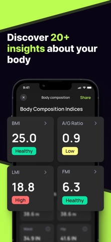 Body Snap Fat Percentage Scan screenshot