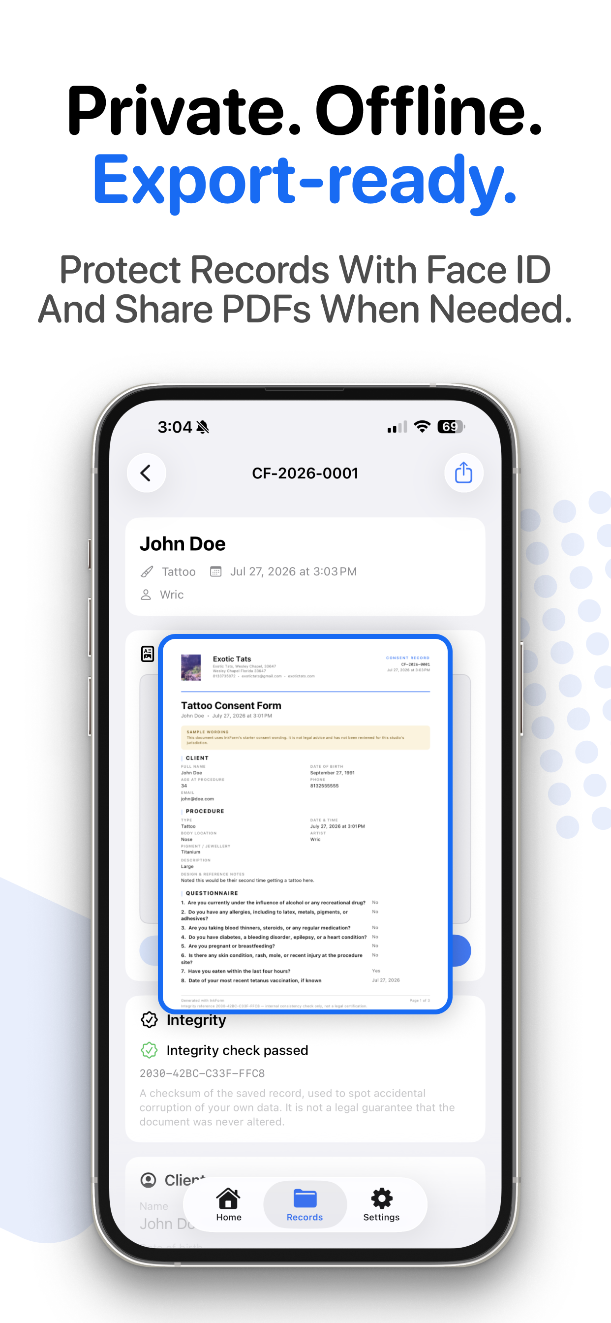 Tattoo Consent Forms: InkForm screenshot 5