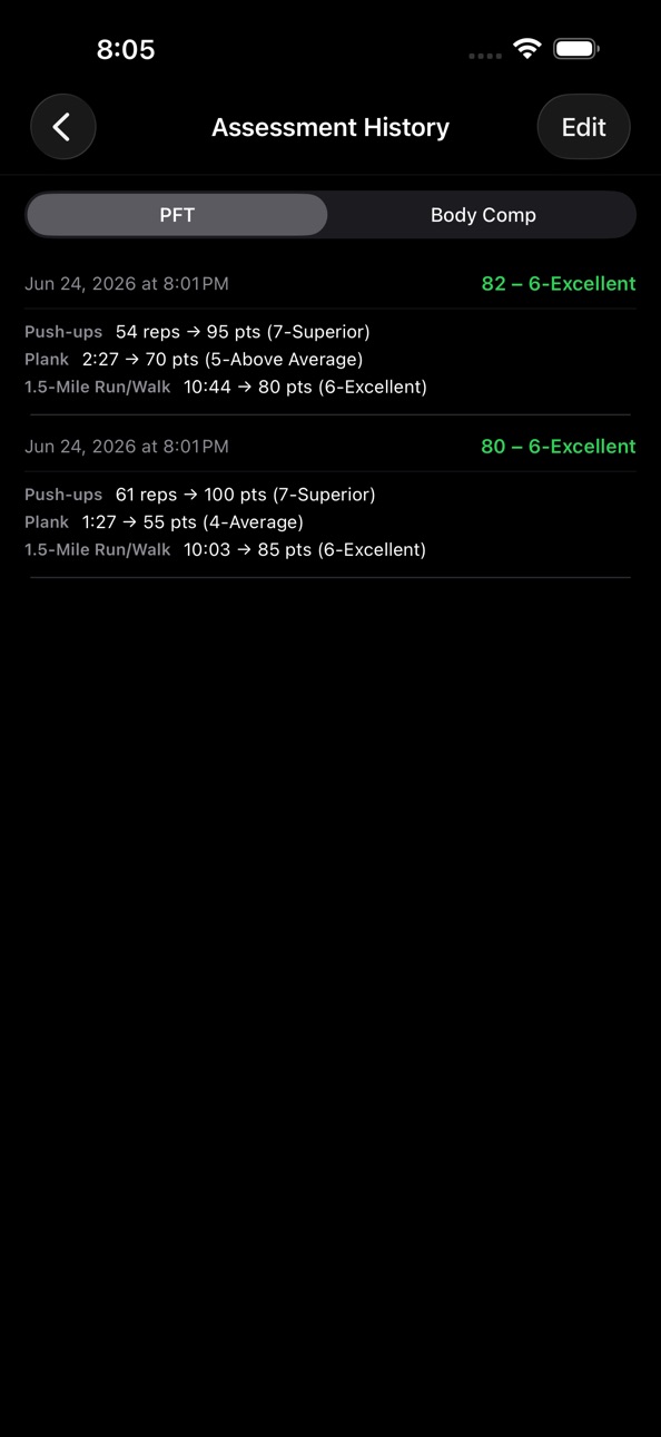 iPhone screenshot