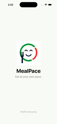 MealPaceApp screenshot 1